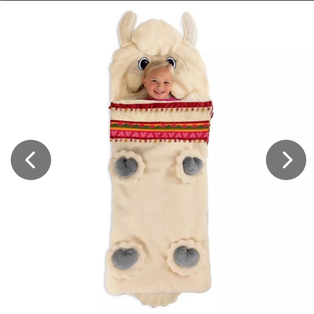 Bixbee Cream and Red Llama Comforter